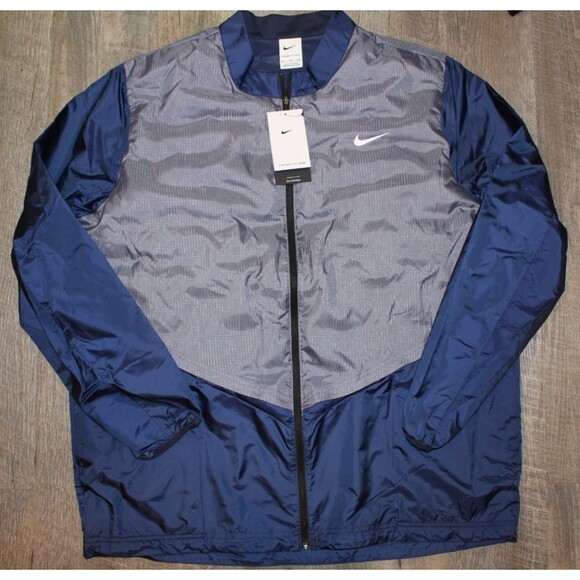 Nike Men Therma-FIT Repel Full-Zip Golf Jacket SIZE XXL NWT $250 NAVY BLUE GRAY - Picture 2 of 6